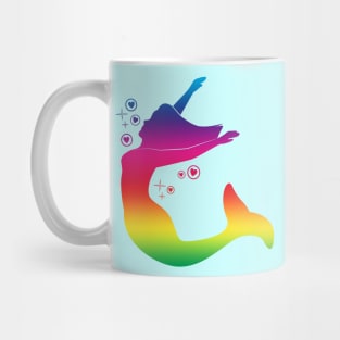 Rainbow Dancing Mermaid Mug